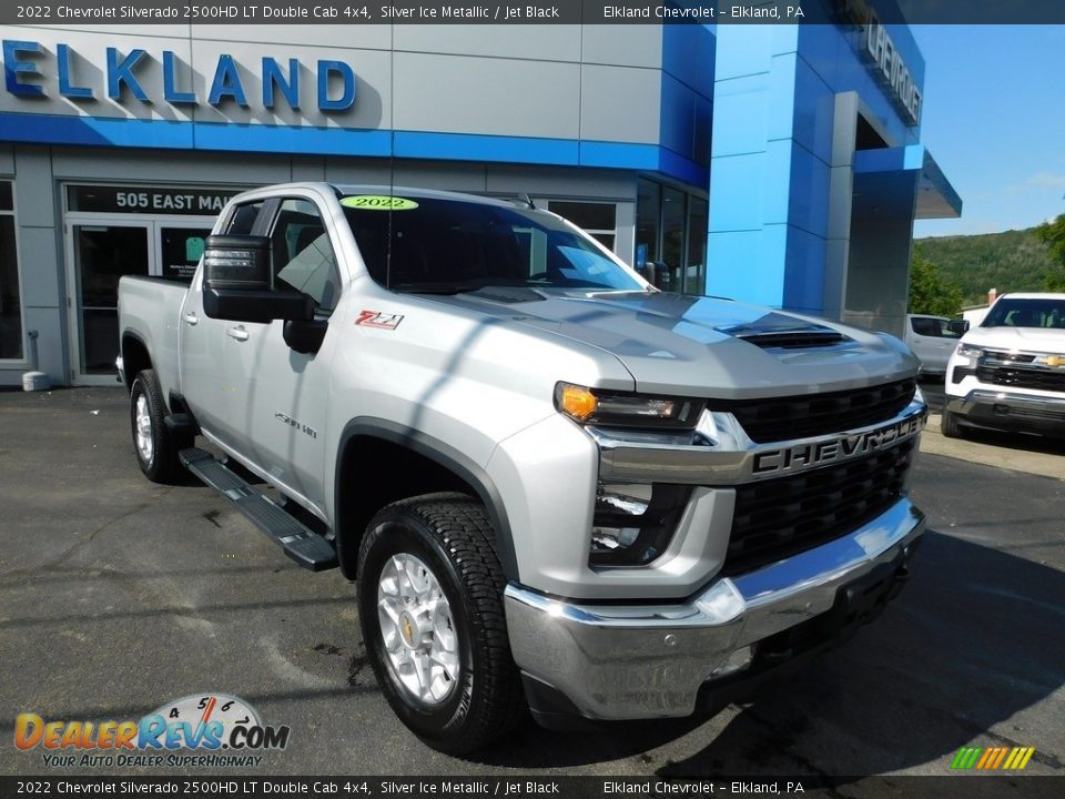 2022 Chevrolet Silverado 2500HD LT Double Cab 4x4 Silver Ice Metallic / Jet Black Photo #1