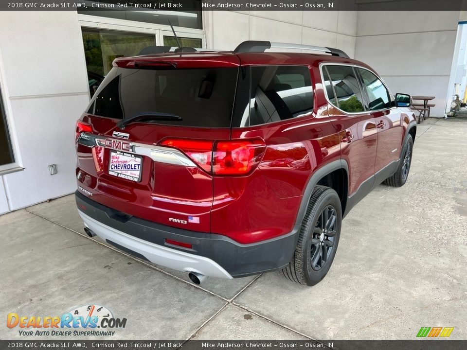 2018 GMC Acadia SLT AWD Crimson Red Tintcoat / Jet Black Photo #7