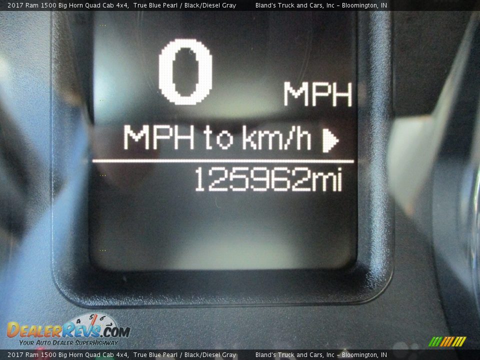 2017 Ram 1500 Big Horn Quad Cab 4x4 True Blue Pearl / Black/Diesel Gray Photo #15