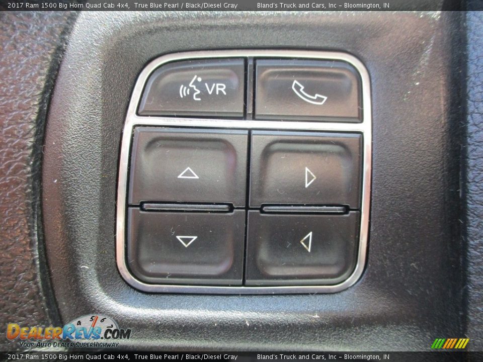 2017 Ram 1500 Big Horn Quad Cab 4x4 True Blue Pearl / Black/Diesel Gray Photo #16