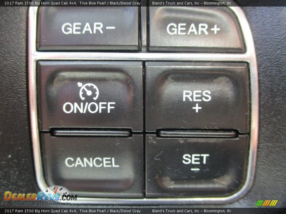 2017 Ram 1500 Big Horn Quad Cab 4x4 True Blue Pearl / Black/Diesel Gray Photo #17
