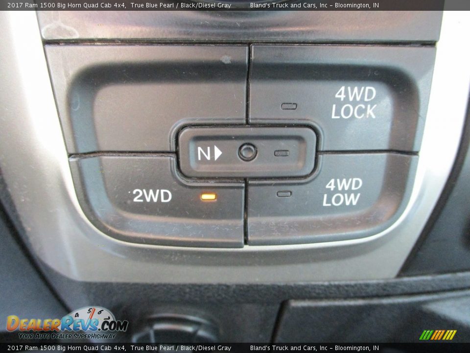 2017 Ram 1500 Big Horn Quad Cab 4x4 True Blue Pearl / Black/Diesel Gray Photo #19