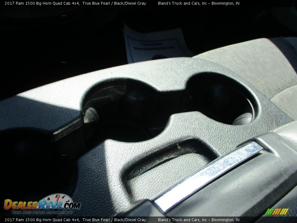 2017 Ram 1500 Big Horn Quad Cab 4x4 True Blue Pearl / Black/Diesel Gray Photo #23
