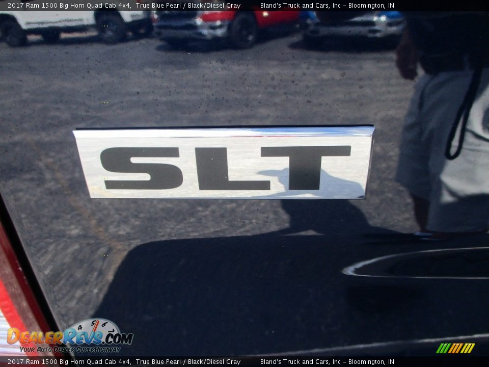 2017 Ram 1500 Big Horn Quad Cab 4x4 True Blue Pearl / Black/Diesel Gray Photo #33