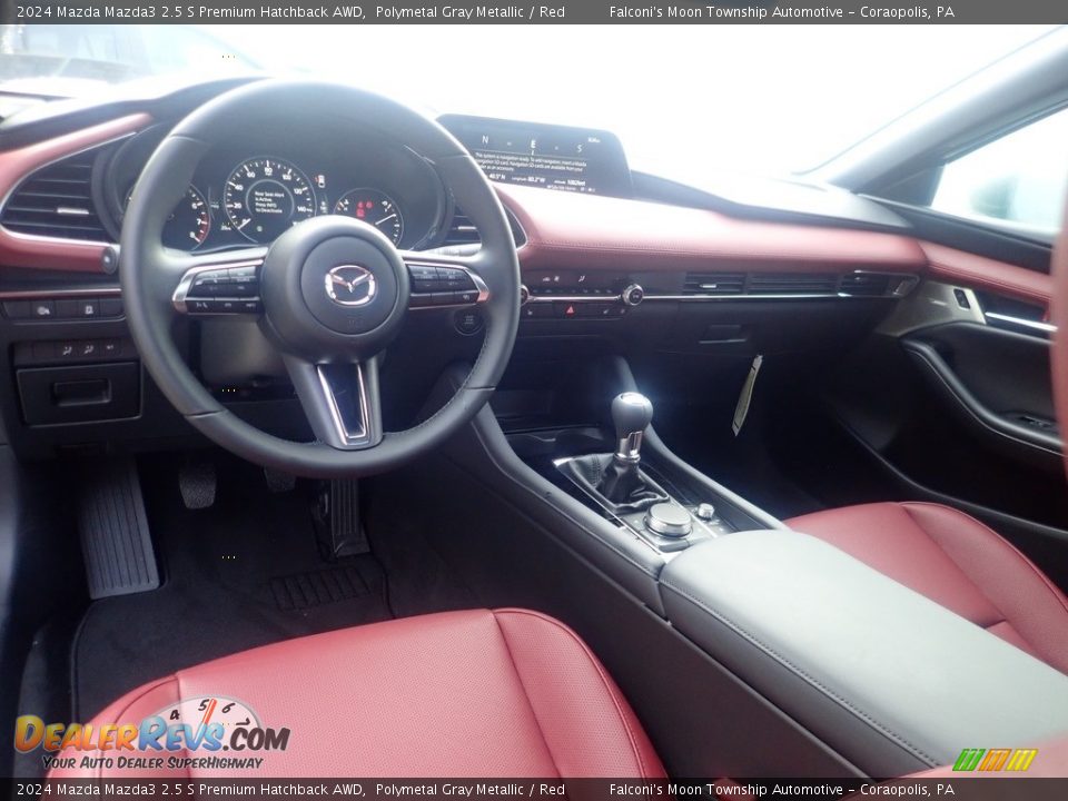 Red Interior - 2024 Mazda Mazda3 2.5 S Premium Hatchback AWD Photo #12
