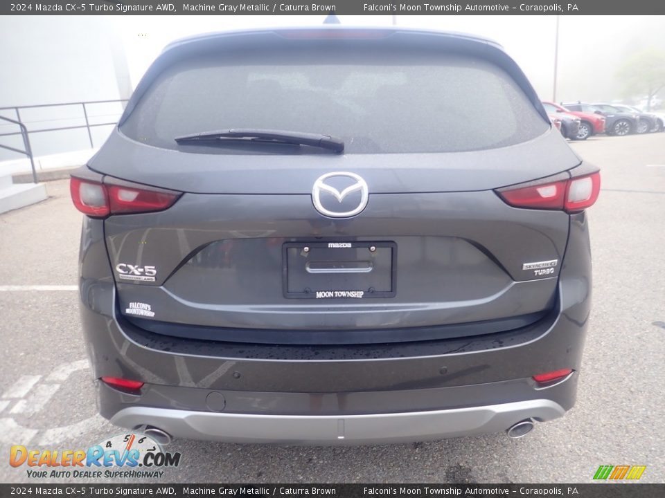 2024 Mazda CX-5 Turbo Signature AWD Machine Gray Metallic / Caturra Brown Photo #3