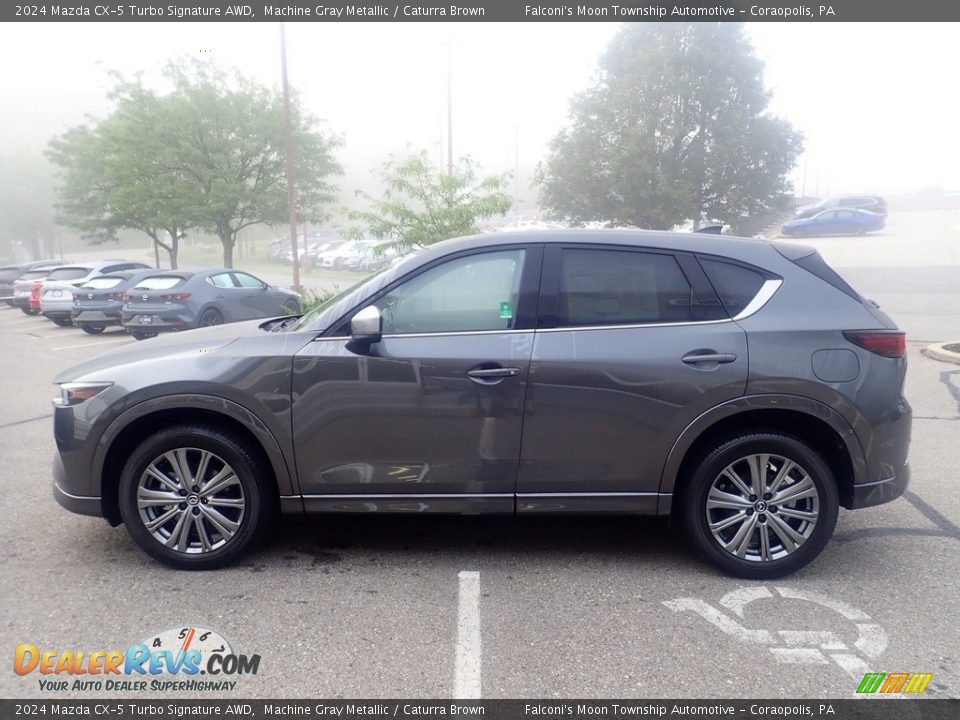 Machine Gray Metallic 2024 Mazda CX-5 Turbo Signature AWD Photo #6