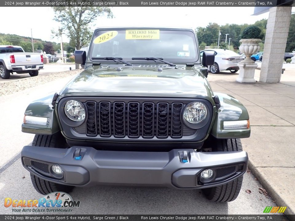 2024 Jeep Wrangler 4-Door Sport S 4xe Hybrid Sarge Green / Black Photo #3