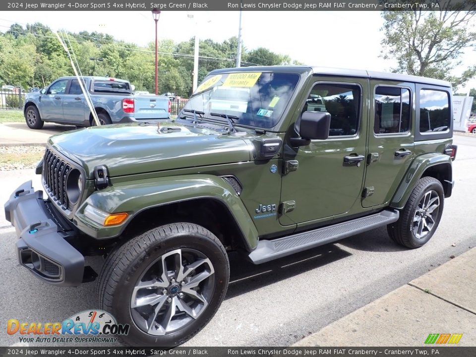 2024 Jeep Wrangler 4-Door Sport S 4xe Hybrid Sarge Green / Black Photo #4