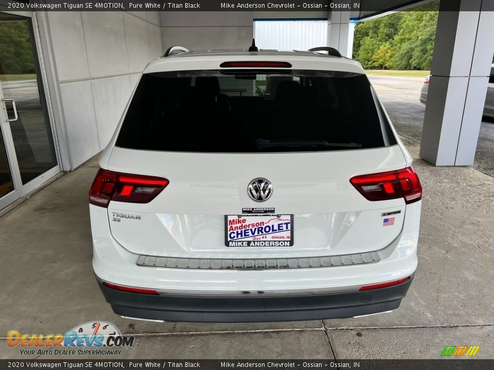 2020 Volkswagen Tiguan SE 4MOTION Pure White / Titan Black Photo #8