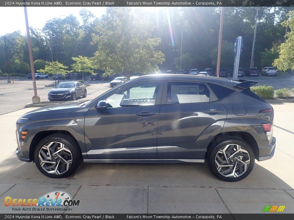 Ecotronic Gray Pearl 2024 Hyundai Kona N Line AWD Photo #6