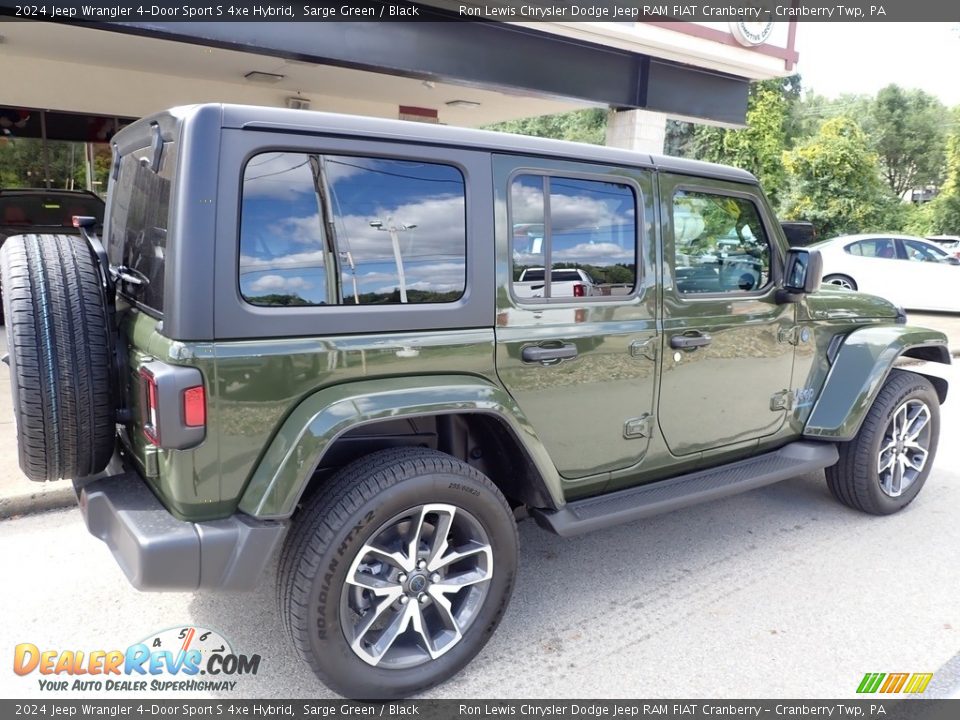 2024 Jeep Wrangler 4-Door Sport S 4xe Hybrid Sarge Green / Black Photo #8