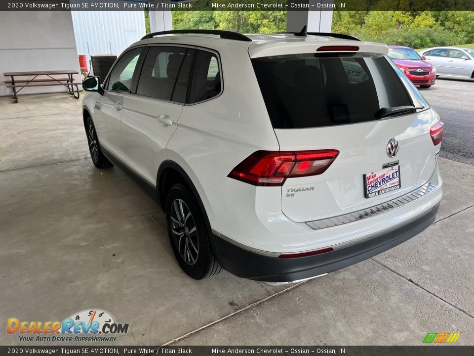 2020 Volkswagen Tiguan SE 4MOTION Pure White / Titan Black Photo #10