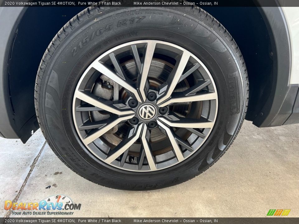 2020 Volkswagen Tiguan SE 4MOTION Pure White / Titan Black Photo #12