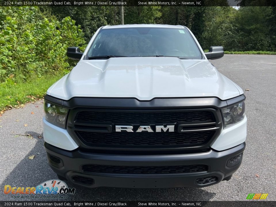 2024 Ram 1500 Tradesman Quad Cab Bright White / Diesel Gray/Black Photo #3