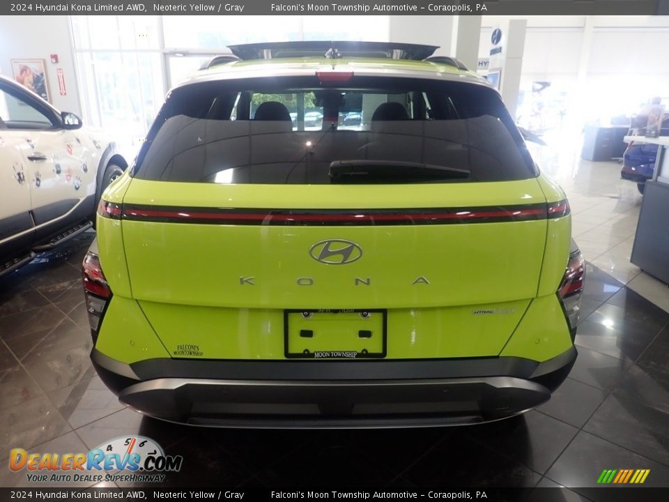 2024 Hyundai Kona Limited AWD Neoteric Yellow / Gray Photo #3