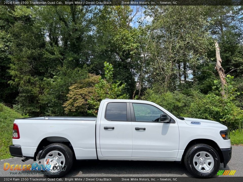 Bright White 2024 Ram 1500 Tradesman Quad Cab Photo #5