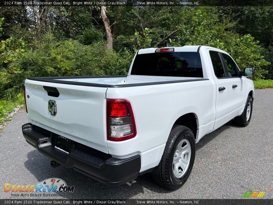 2024 Ram 1500 Tradesman Quad Cab Bright White / Diesel Gray/Black Photo #6