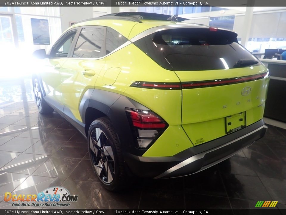 2024 Hyundai Kona Limited AWD Neoteric Yellow / Gray Photo #5