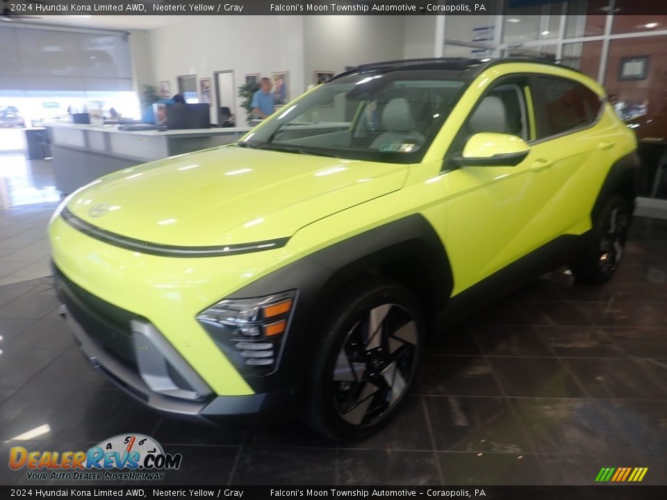 Neoteric Yellow 2024 Hyundai Kona Limited AWD Photo #6