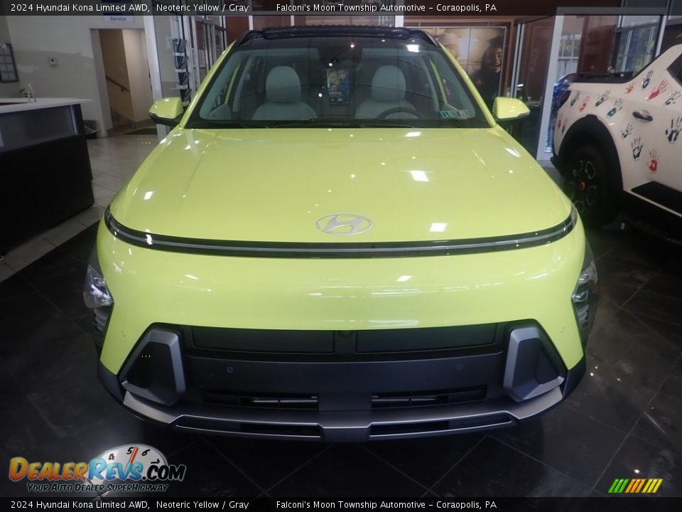2024 Hyundai Kona Limited AWD Neoteric Yellow / Gray Photo #7