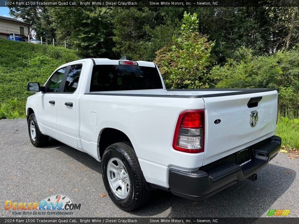 2024 Ram 1500 Tradesman Quad Cab Bright White / Diesel Gray/Black Photo #9