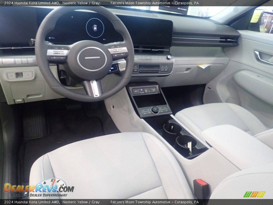 Gray Interior - 2024 Hyundai Kona Limited AWD Photo #13