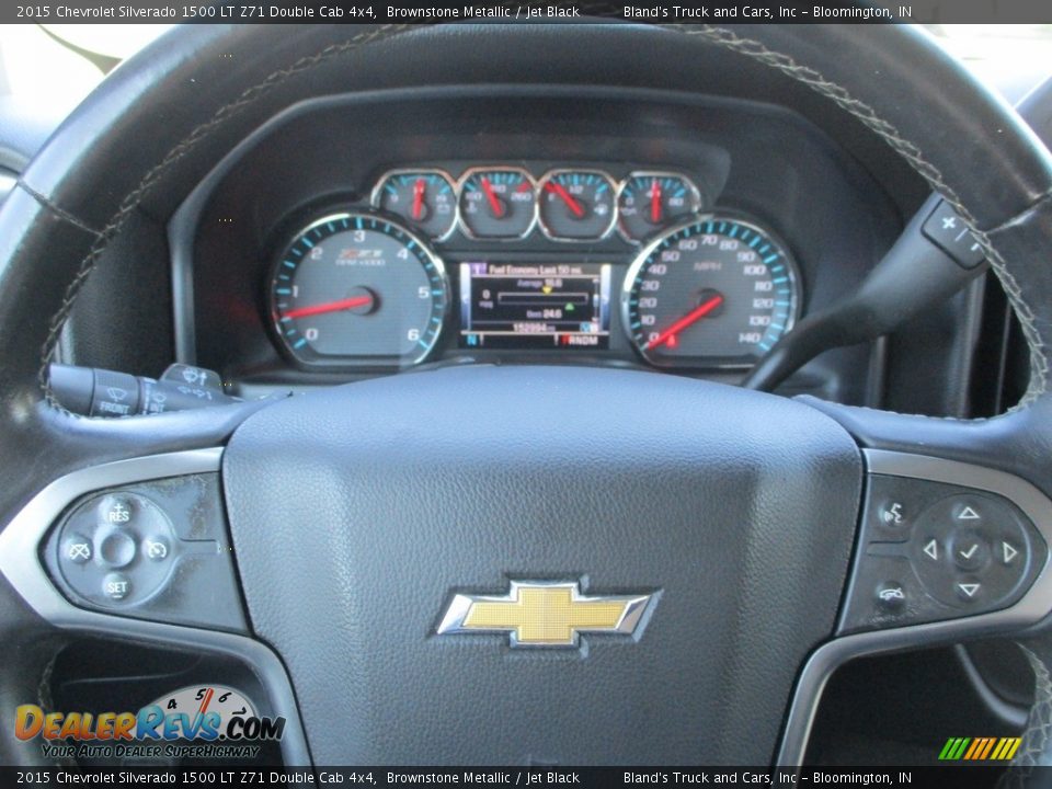 2015 Chevrolet Silverado 1500 LT Z71 Double Cab 4x4 Brownstone Metallic / Jet Black Photo #16