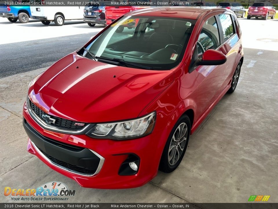 2018 Chevrolet Sonic LT Hatchback Red Hot / Jet Black Photo #2