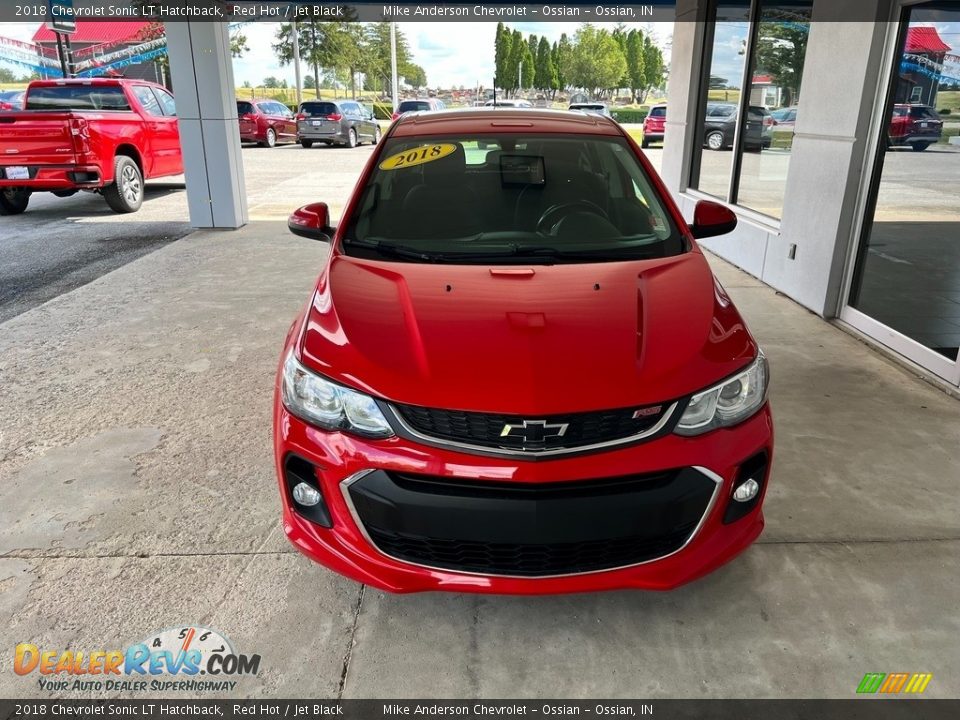 2018 Chevrolet Sonic LT Hatchback Red Hot / Jet Black Photo #3