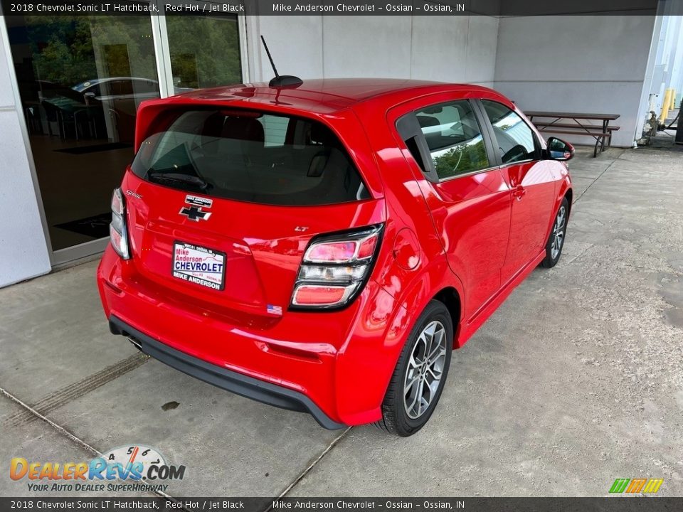 2018 Chevrolet Sonic LT Hatchback Red Hot / Jet Black Photo #7