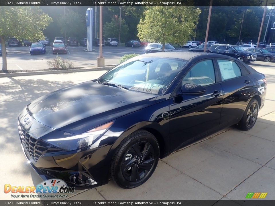 2023 Hyundai Elantra SEL Onyx Black / Black Photo #7