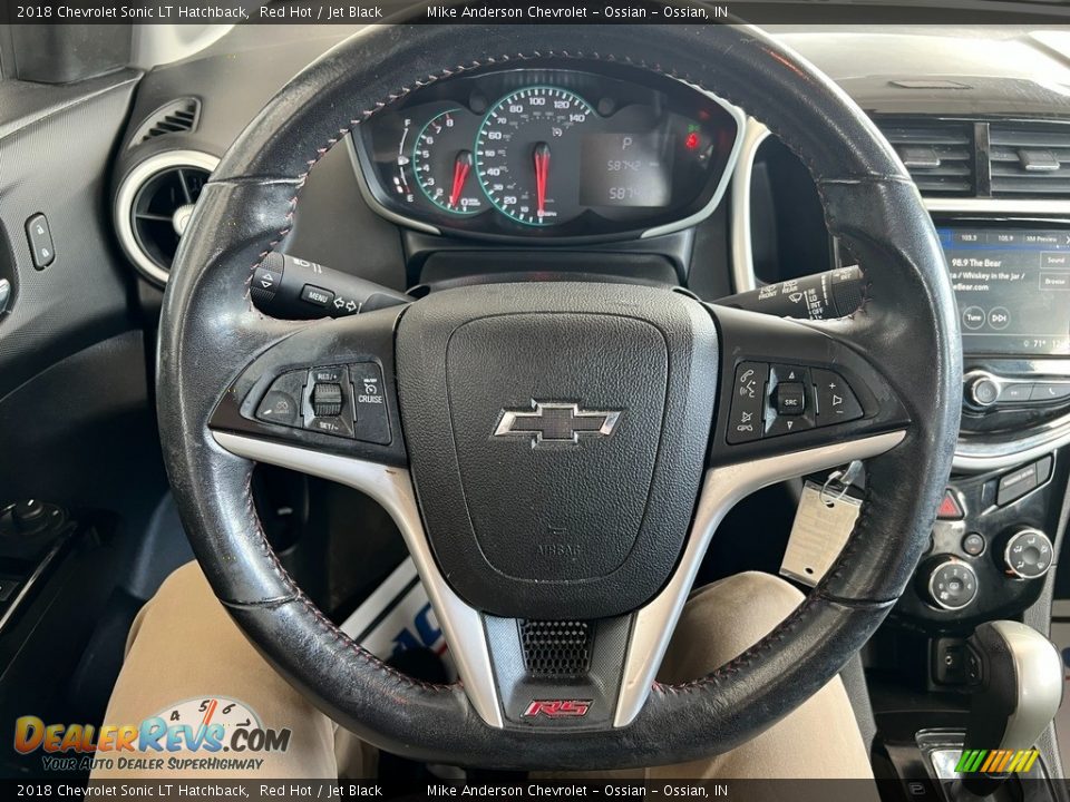 2018 Chevrolet Sonic LT Hatchback Steering Wheel Photo #17