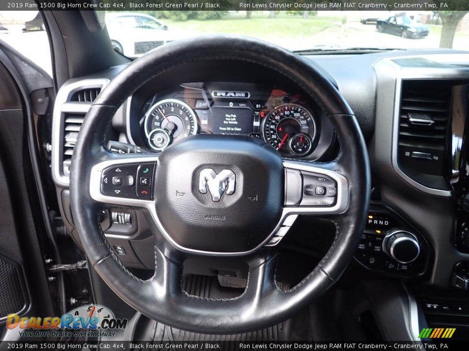 2019 Ram 1500 Big Horn Crew Cab 4x4 Black Forest Green Pearl / Black Photo #19