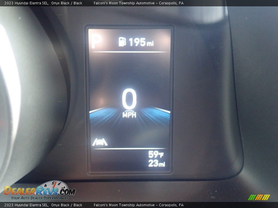 2023 Hyundai Elantra SEL Onyx Black / Black Photo #19