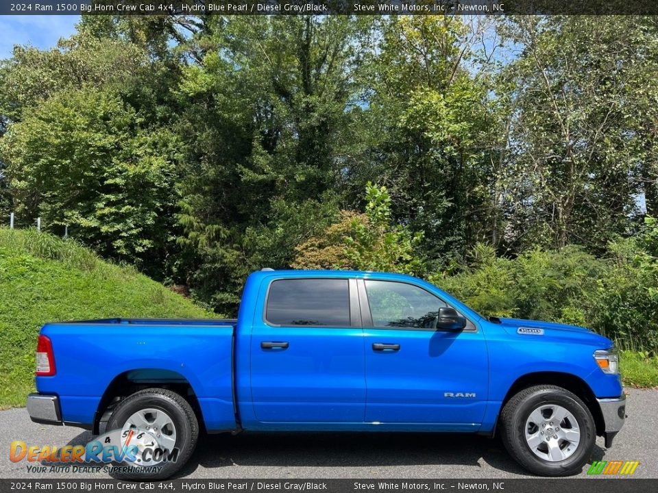 Hydro Blue Pearl 2024 Ram 1500 Big Horn Crew Cab 4x4 Photo #5