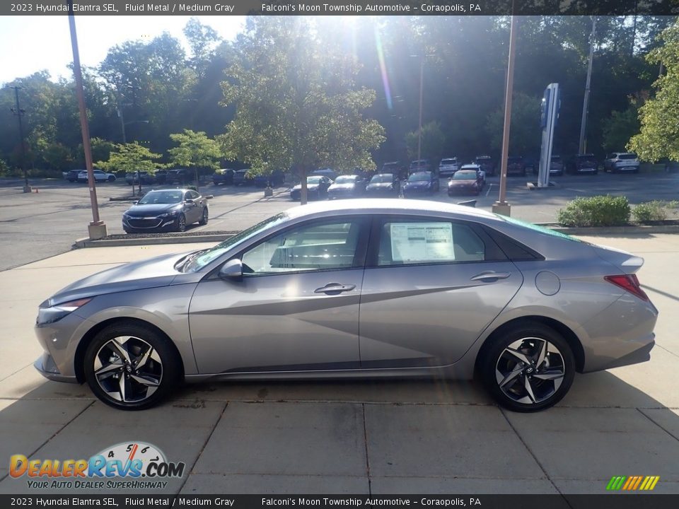 2023 Hyundai Elantra SEL Fluid Metal / Medium Gray Photo #6