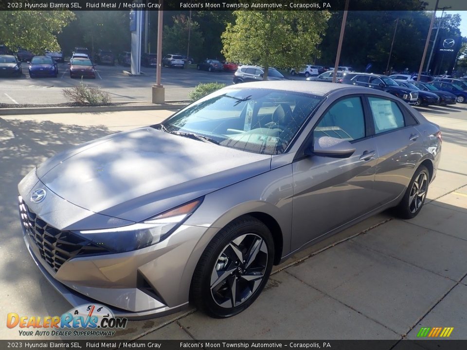 2023 Hyundai Elantra SEL Fluid Metal / Medium Gray Photo #7
