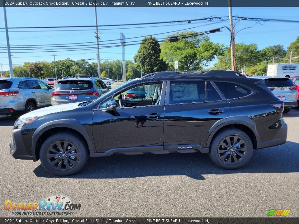 2024 Subaru Outback Onyx Edition Crystal Black Silica / Titanium Gray Photo #3