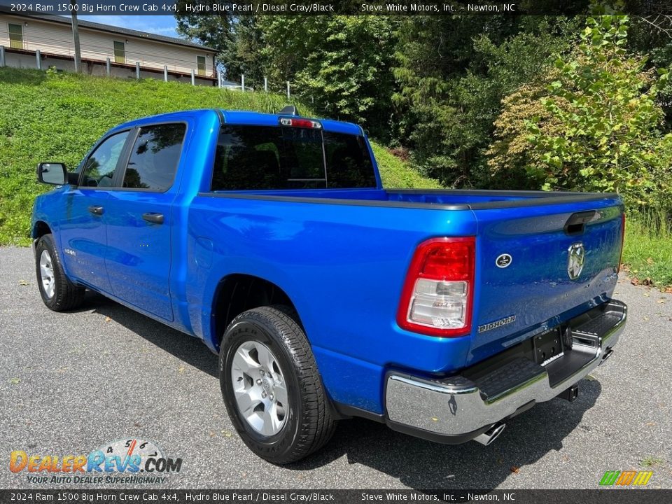 2024 Ram 1500 Big Horn Crew Cab 4x4 Hydro Blue Pearl / Diesel Gray/Black Photo #9