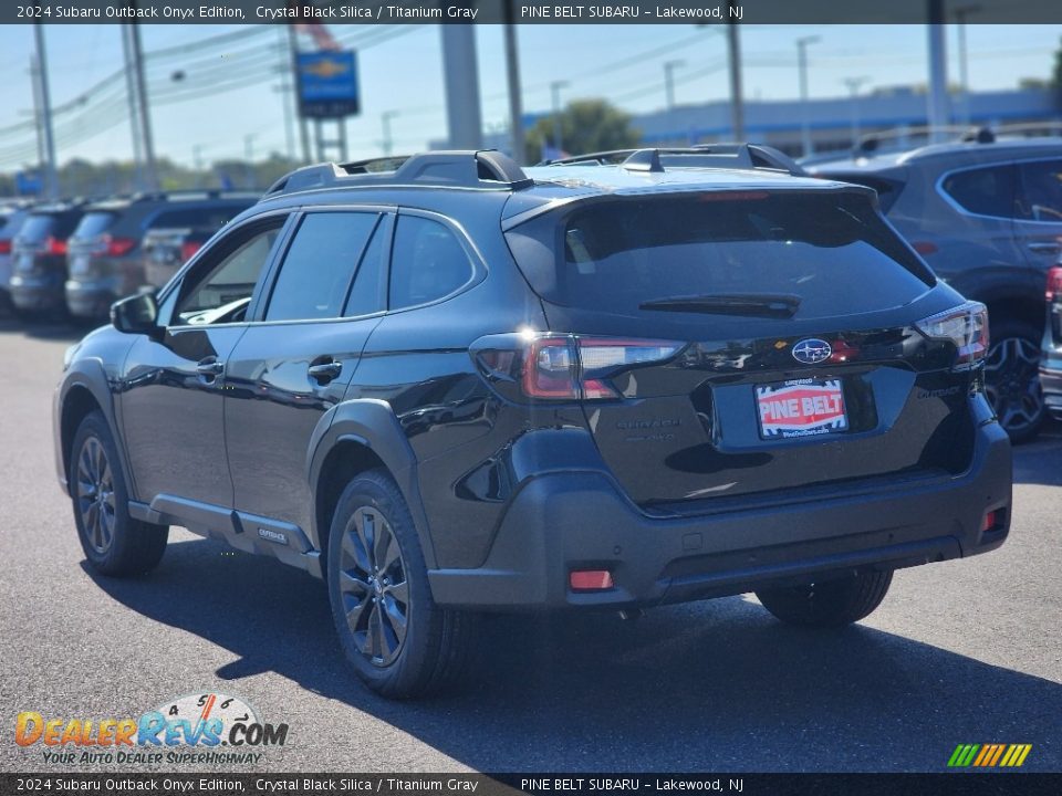 2024 Subaru Outback Onyx Edition Crystal Black Silica / Titanium Gray Photo #4