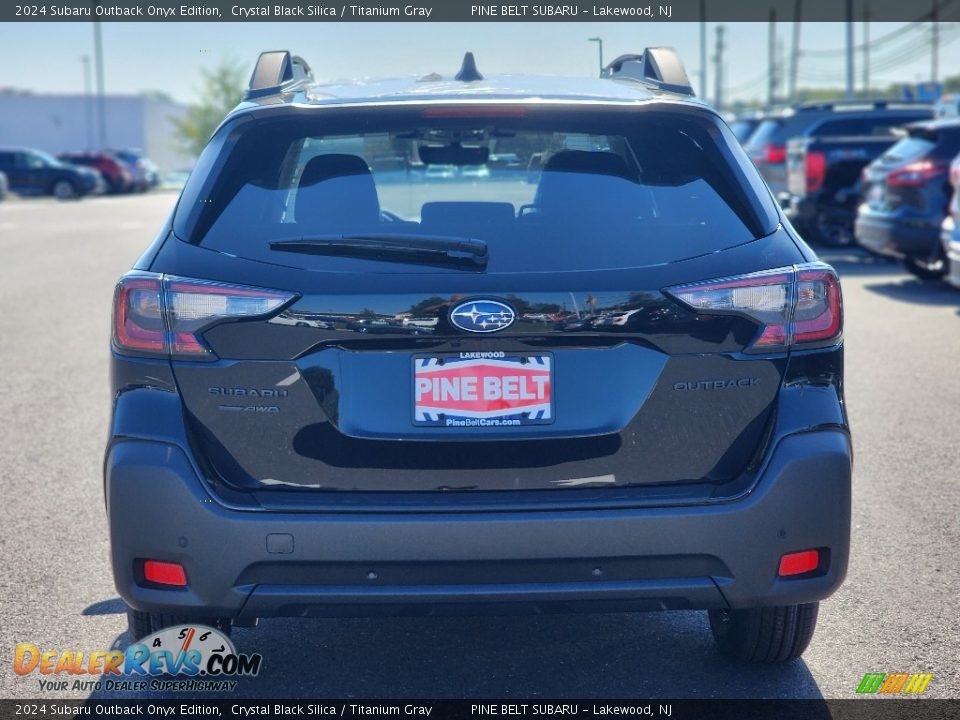 2024 Subaru Outback Onyx Edition Crystal Black Silica / Titanium Gray Photo #5