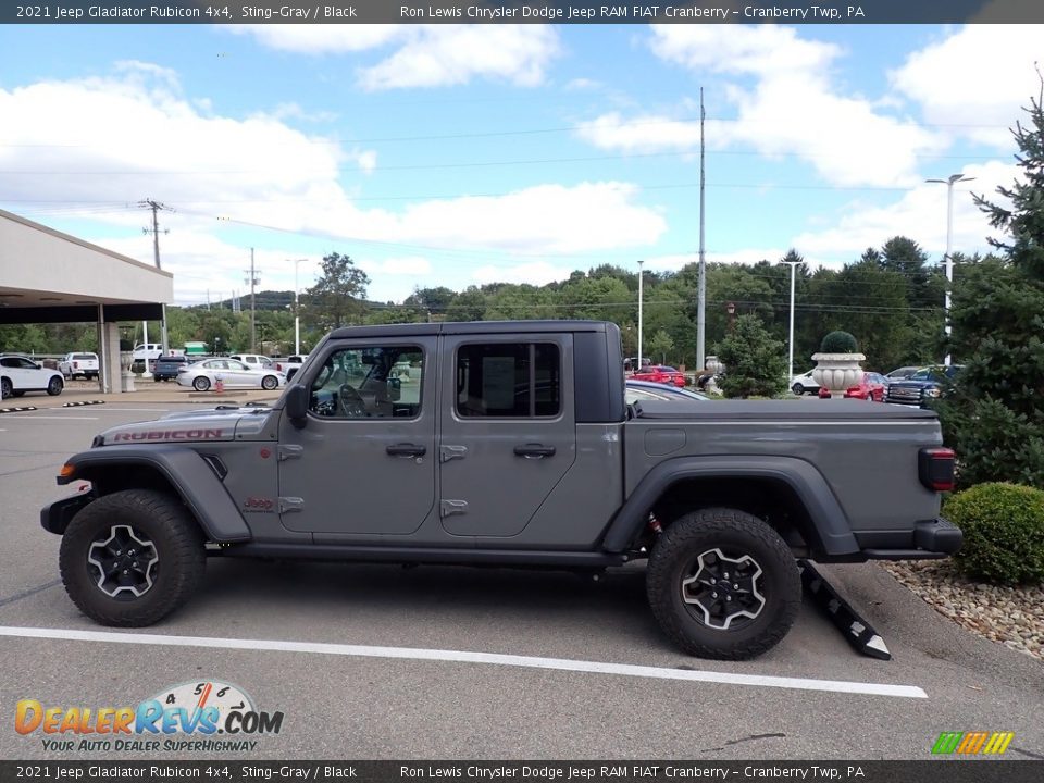 2021 Jeep Gladiator Rubicon 4x4 Sting-Gray / Black Photo #7