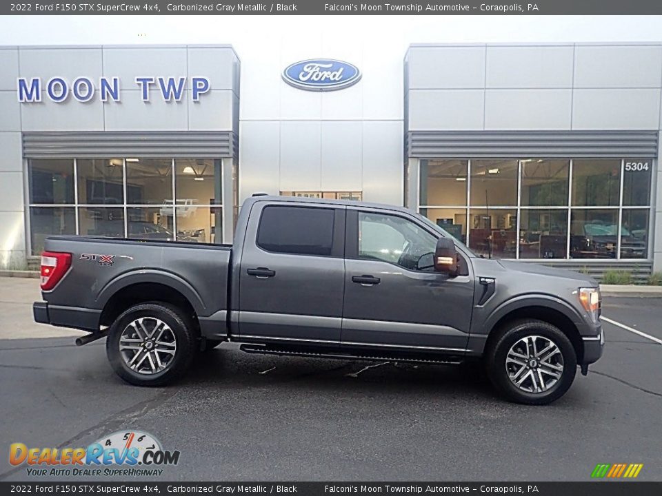 2022 Ford F150 STX SuperCrew 4x4 Carbonized Gray Metallic / Black Photo #1