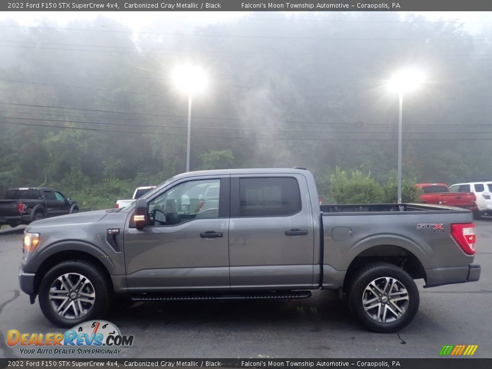 2022 Ford F150 STX SuperCrew 4x4 Carbonized Gray Metallic / Black Photo #6