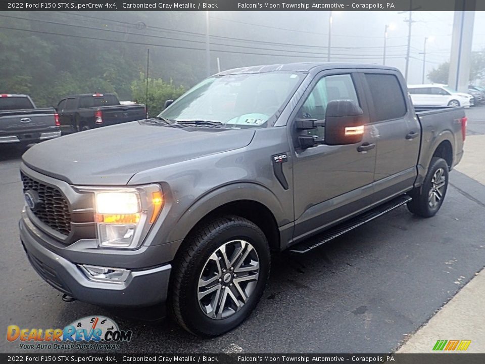 2022 Ford F150 STX SuperCrew 4x4 Carbonized Gray Metallic / Black Photo #7