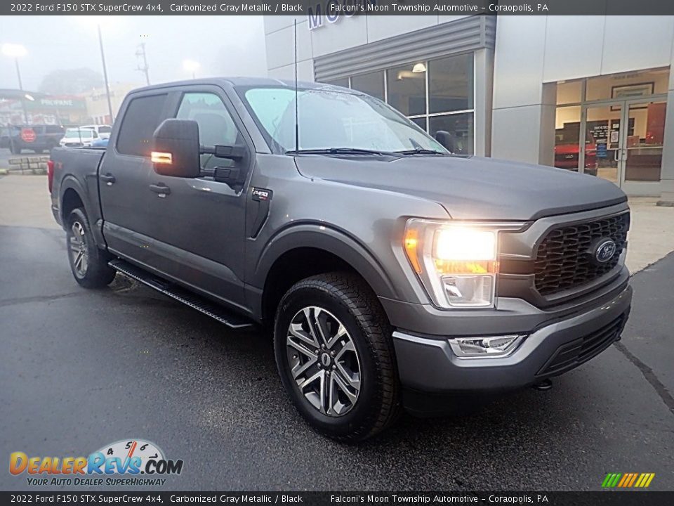 2022 Ford F150 STX SuperCrew 4x4 Carbonized Gray Metallic / Black Photo #9