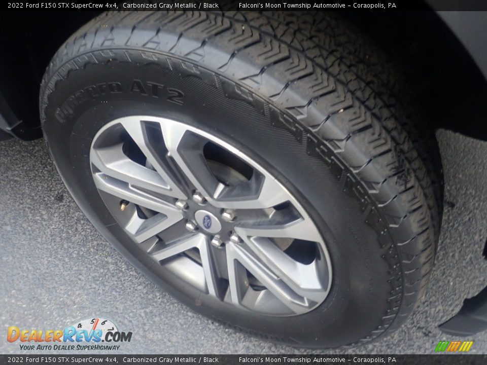 2022 Ford F150 STX SuperCrew 4x4 Carbonized Gray Metallic / Black Photo #10