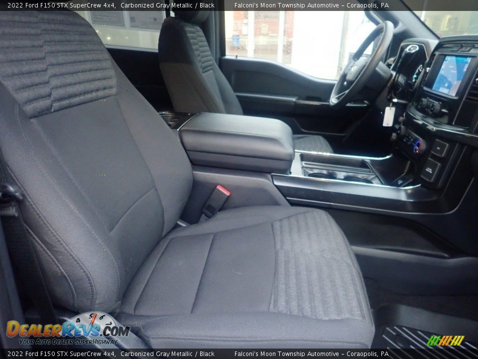 2022 Ford F150 STX SuperCrew 4x4 Carbonized Gray Metallic / Black Photo #11