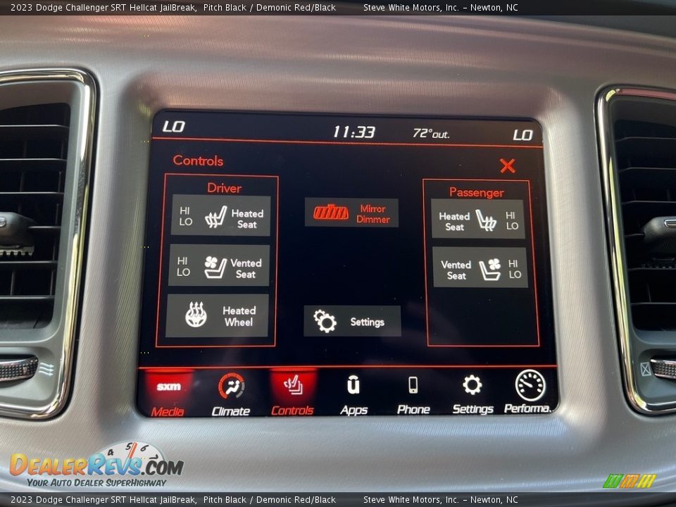 Controls of 2023 Dodge Challenger SRT Hellcat JailBreak Photo #25